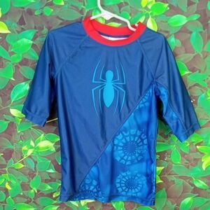 🛝 Disney Store Spider-man Rash Guard Swim Shirt